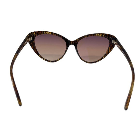 Tom Ford Women’s Sunglasses TF869 Cat Eye Yellow Havana lens Gradient - Picture 5 of 12